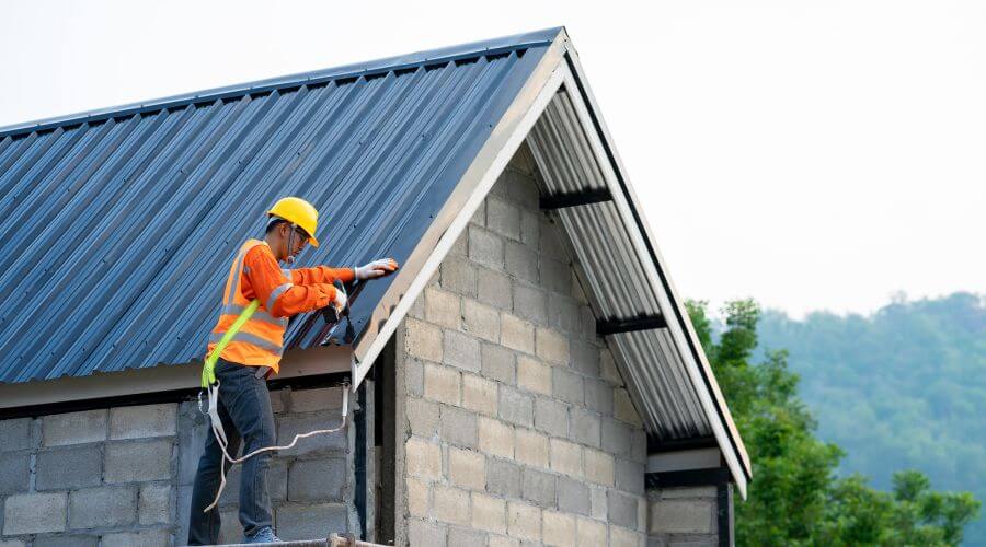 Professional metal roof installation in Ruso, ND